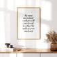 The most important work (Watercolor) - Print