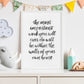 The most important work (Watercolor) - Print