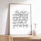 The most important work (Script) - Print