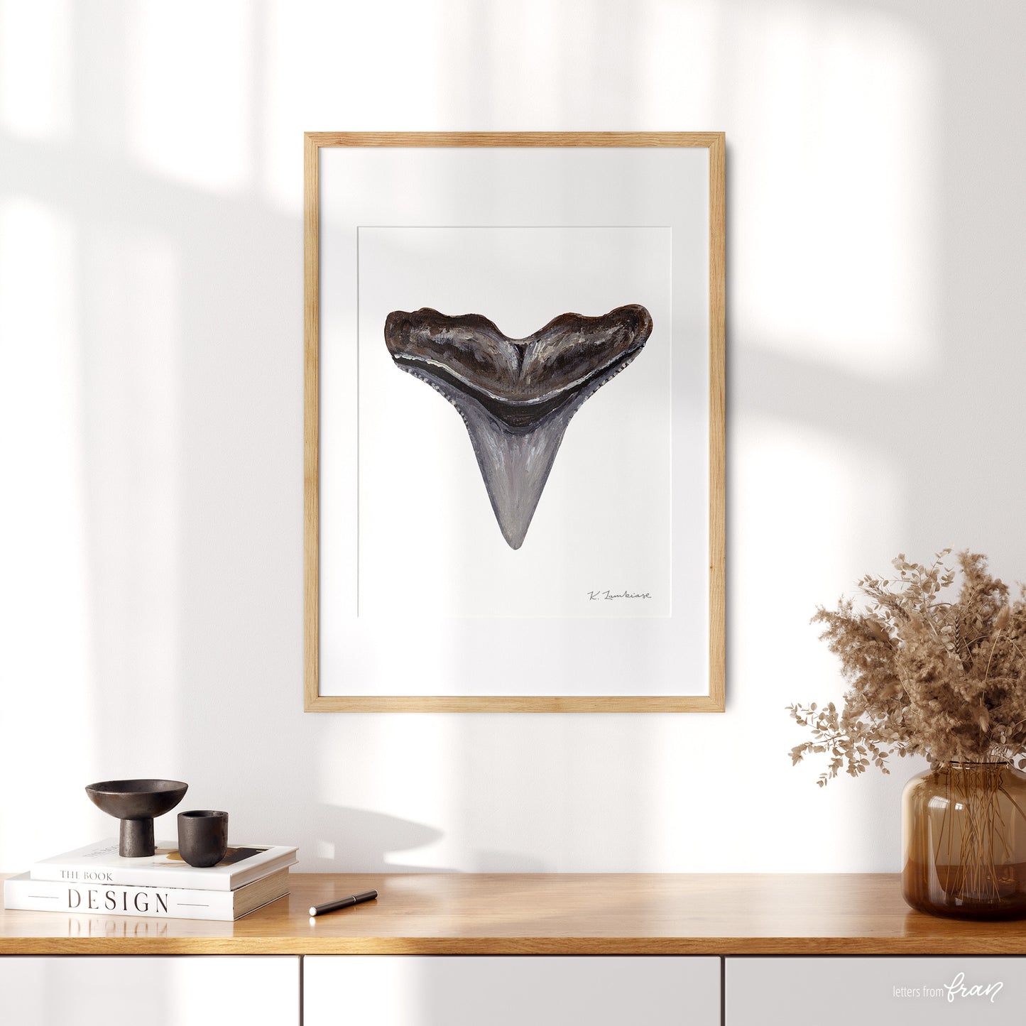 Hammerhead Shark Tooth - Print