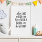 She has a fire in her soul & grace in her heart- Print