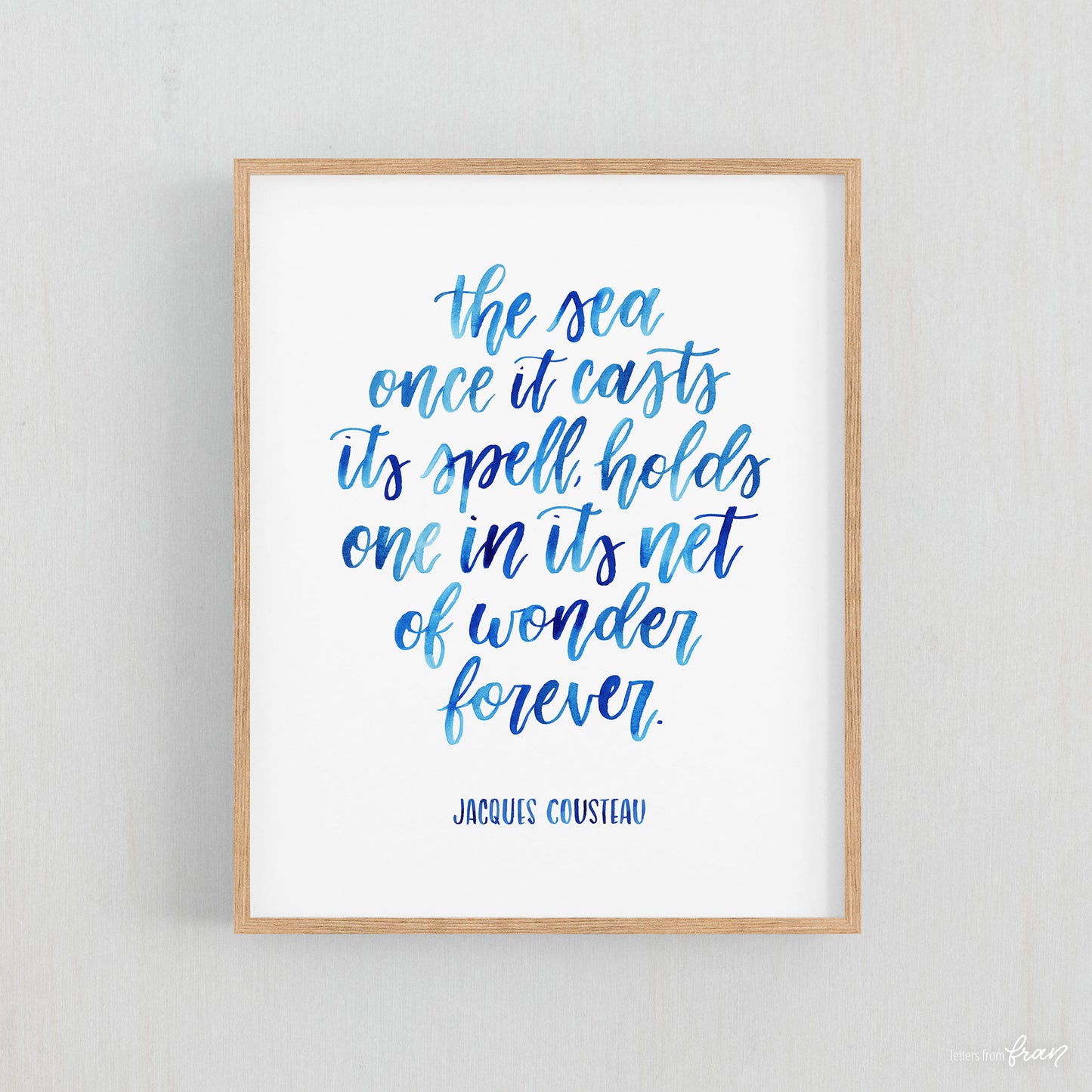 The sea once it casts its spell - Print