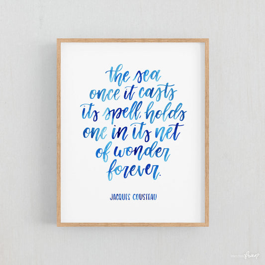 The sea once it casts its spell - Print