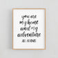 You are my home and my adventure - Print