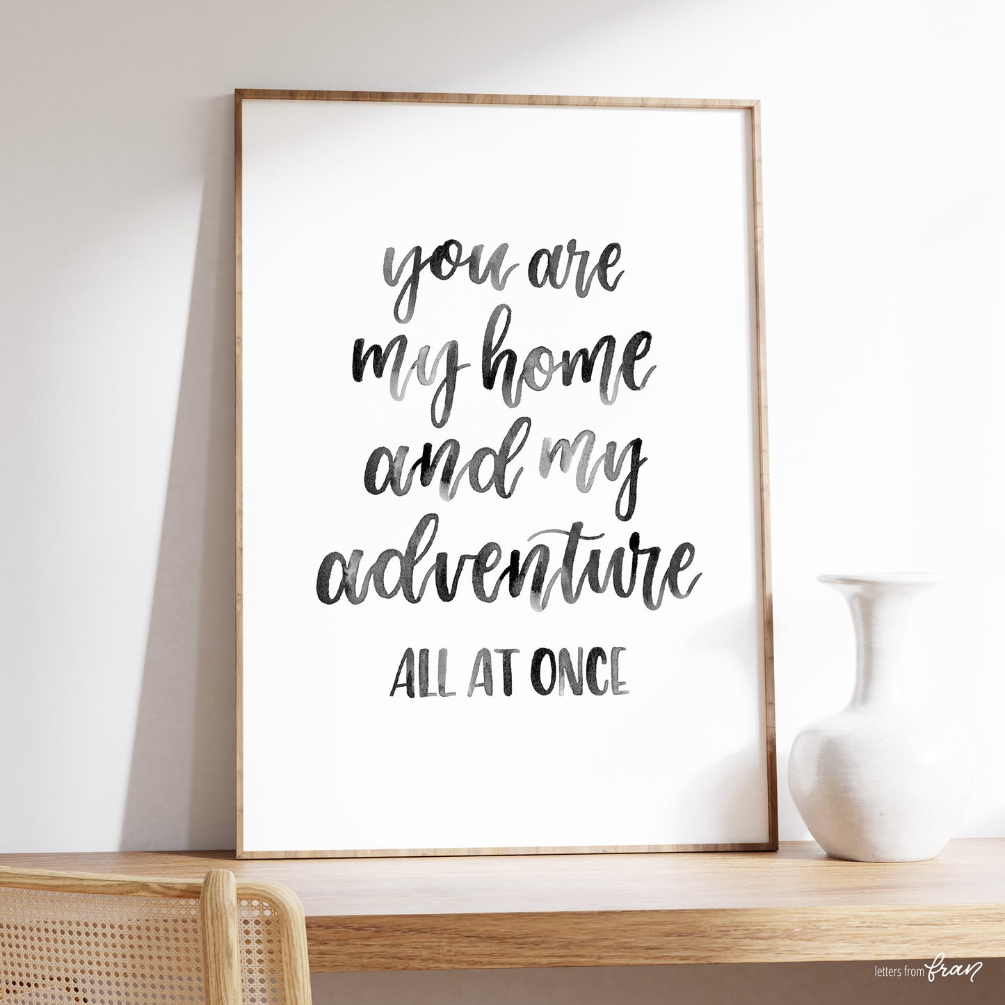 You are my home and my adventure - Print